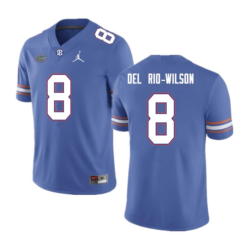 NCAA Florida Gators Carlos Del Rio-Wilson Men's #8 Nike Royal Stitched Authentic College Football Jersey PZA3364YE